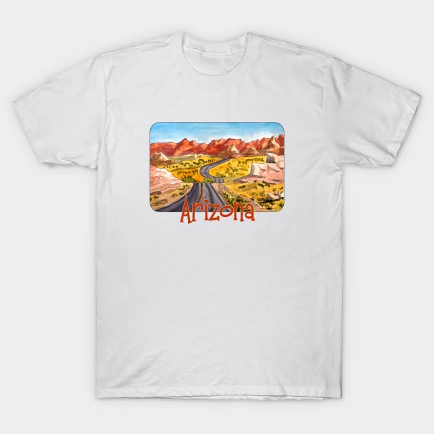 Arizona, Highway I15 T-Shirt by MMcBuck